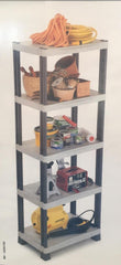 Floor standing 5 shelf modular shelves